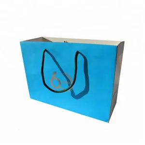 Offre Spéciale bleu coût production papier sac à provisions pour l'emballage de vêtements