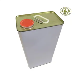 5 liter rectangular jerry can metal pail for oil clear paint can manufacturer