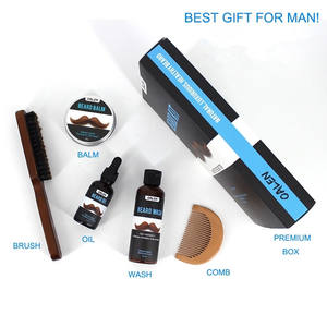 OALEN Private Label <span class=keywords><strong>Kit</strong></span> <span class=keywords><strong>barba</strong></span> olio balsamo <span class=keywords><strong>per</strong></span> <span class=keywords><strong>barba</strong></span> senza profumo <span class=keywords><strong>per</strong></span> <span class=keywords><strong>uomo</strong></span> con confezione regalo - Product Image 3