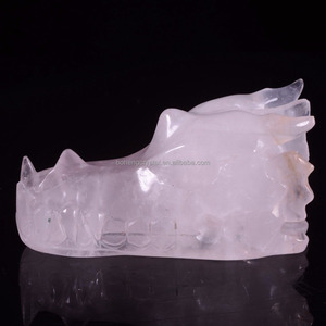 Comercio al por mayor natural Cristal <span class=keywords><strong>de</strong></span> cuarzo rosa <span class=keywords><strong>cabeza</strong></span> Tallada Dragón calavera <span class=keywords><strong>de</strong></span> cristal <span class=keywords><strong>de</strong></span> cuarzo - Product Image 3