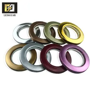 junta redonda cortina de anillo Suppliers-Anillo de plástico para cortina LS700, Clip de ojal y anillo