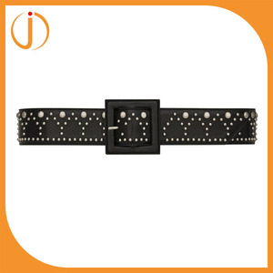 Dames de mode boucles corset <span class=keywords><strong>ceinture</strong></span> en daim cognac et vintage dieu-virage métal - Product Image 2