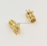 Conector de montaje PCB de borde hembra RP SMA
