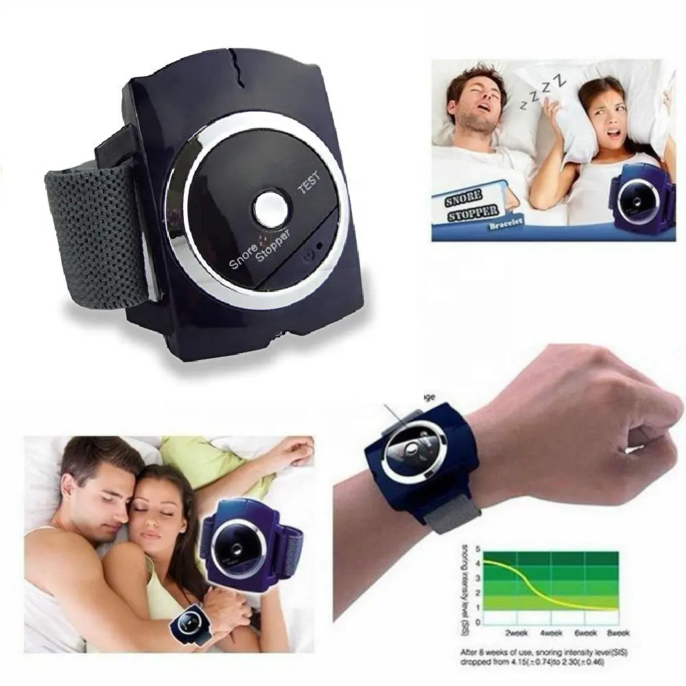 2018 New Smart Sleep Apnea Machine New Invention Anti Snore Prevent Snoring Stopper Watch Wristband Device Sleeping Aid