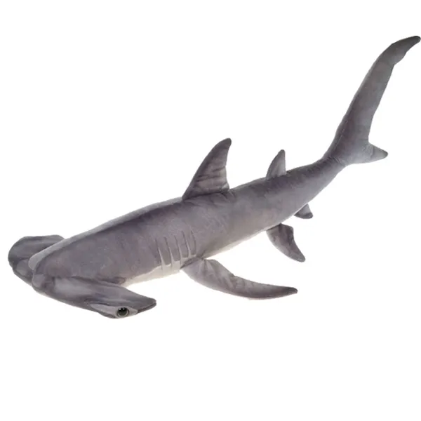 Đen Fat Nhồi Bông Mềm Động Vật Biển Đồ Chơi Sang Trọng Cá Voi Hammerhead Shark