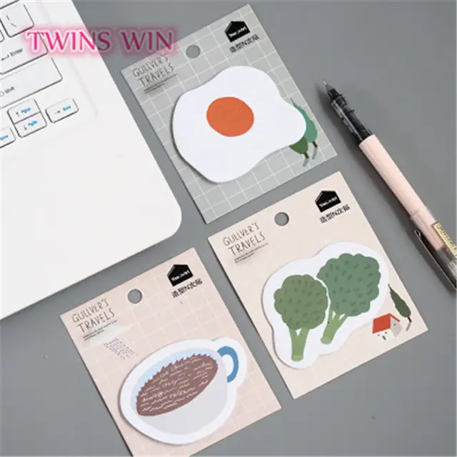 2019 cute korean stationery new new style food bulk sticky notes 194