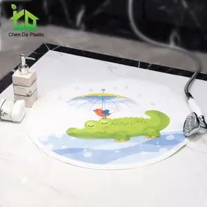 Printing non-slip bath mats with suction cup design for kids