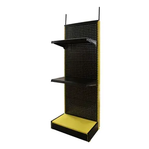 Premium Hardware Gereedschap Store Display Rack Plank Veiligheid Bescherming Workwear Metalen Pegboard Schilderen Tentoonstelling Tool Display Stand