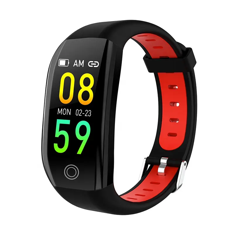 New F21 Smart Bracelet 1.14 Inch Screen Heart Rate Blood Pressure Fitness Tracker Band IP68 Waterproof Smart Wristband