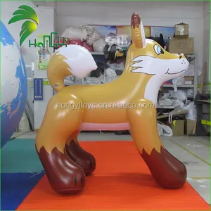 Hongyi New Design Inflatable Animals Toy , Inflatable Fox With SPH