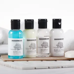 hotel amenities 30ml luxury shampoo bottles plastic bath set hotel cosmetics 30 ml shampoo shower gel