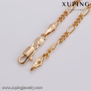 43664 dernier design saoudien couleur or bijoux collier 20 pouces simple délicat plaqué or bijoux collier - Product Image 6