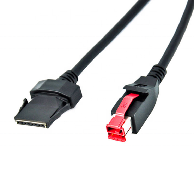 24V USB Printer Cable Splitter - Hosiden USB B Y Cable