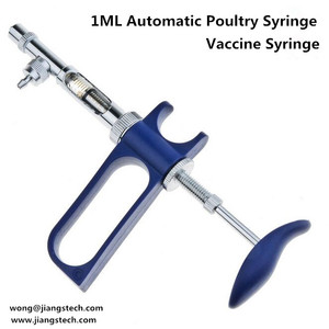 Jiangs Jarum Suntik Dokter Hewan Otomatis, 1ML Jarum Suntik Vaksin Unggas Otomatis - Product Image 2