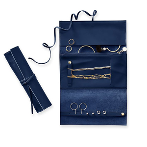 Genuine <strong>Leather</strong> Decorative Small <strong>Jewelry</strong> Roll Pouch Jewellry Organizer Packaging Box <strong>Jewelry</strong> <strong>Travel</strong> <strong>Case</strong> - Product Image 4