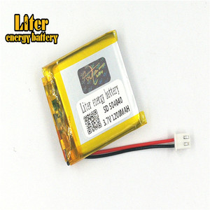 Plug 2.5-2 P 3.7 V 504040 1200 mah lipo battery Rechargeable solar li ion polymer lithium battery with PCM - Product Image 3