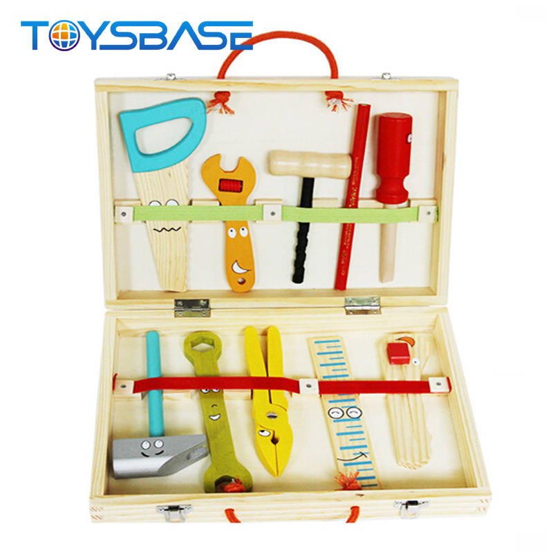 Cartoon Multifunctional Puzzle Box Play Set Kids Wood Toy Tool Box | Juguetes de Madera al por Mayor
