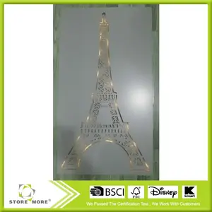 인도 lignt 최대 에펠 타워 벽 예술, 나무 벽 프레임
