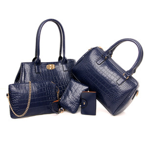 Personalizzato nuovo modello <span class=keywords><strong>a</strong></span> buon mercato imported 5 pezzo set in vera pelle di coccodrillo delle signore tote borse del sacchetto - Product Image 6