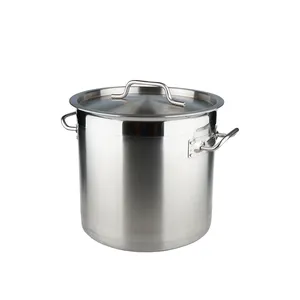 China supplier commercial stainless steel big and deep cooking stock pots