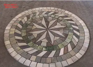 Slate rectangle square and any shape paving stone round decorative garden stepping Building decoration