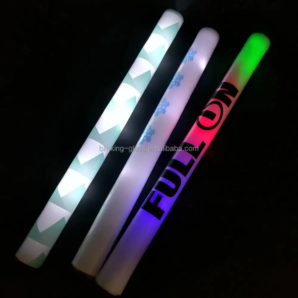 Cheering LED flashing colorful foam stick