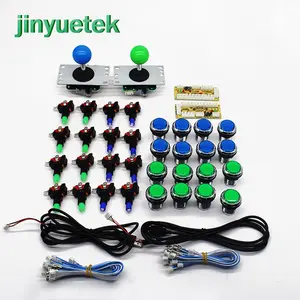 Kit PC Pengendali Joystick DIY Game Arcade LED Enkoder USB Tanpa Penundaan