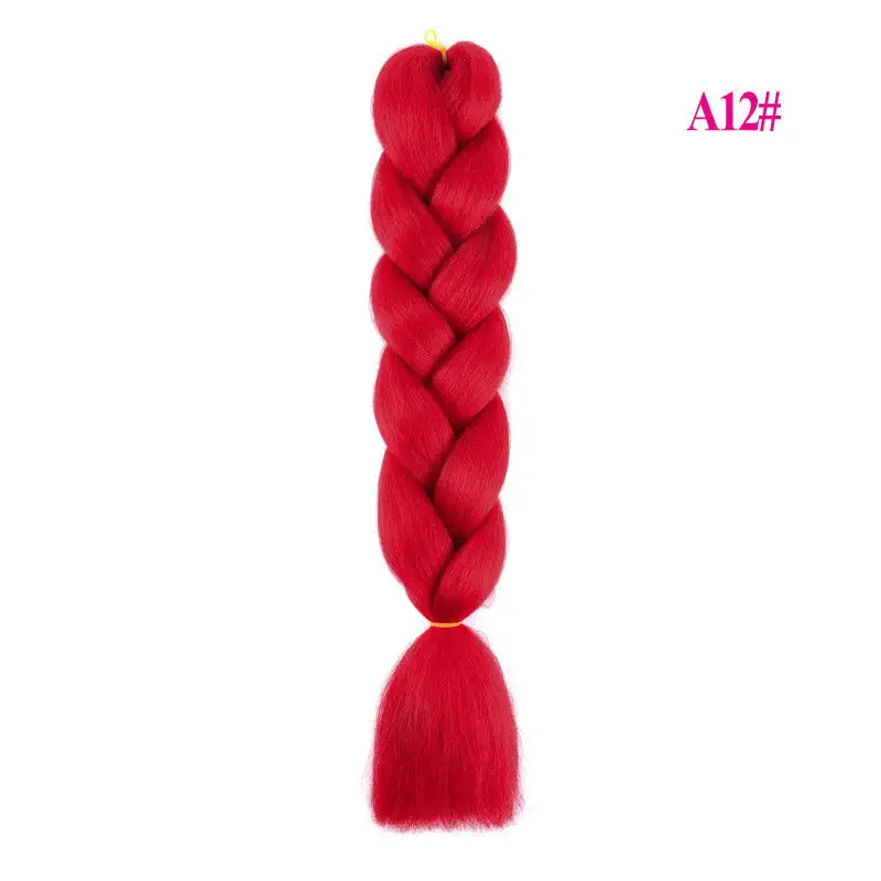 Expression Rich Braids Synthetic Hair Red Jumbo Braids Extension For African Hair Beauty Accessory China Manufacturer