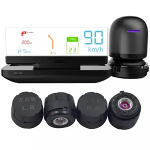 Kingauto smart car 4.1 inch mini screen HUD hud display Speed, fuel consumption, TPMS and so on color head up display