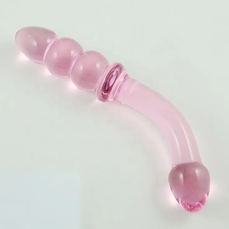 2019 New Custom Design Pink Glass Butt Plug for Girl Sex Life