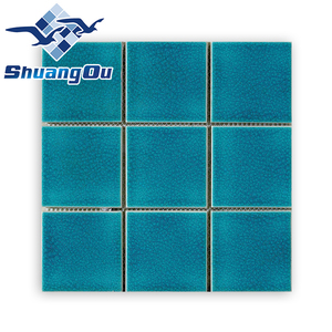 Carreaux de piscine en porcelaine <span class=keywords><strong>turquoise</strong></span> et <span class=keywords><strong>bleu</strong></span>, carreaux de couleur 100% mm, conception de fissures, pour piscines et spa, prix en gros, 100 - Product Image 4