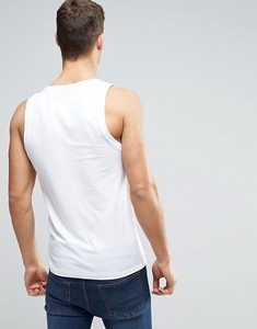 KY fabricante chino hombres barato cuello redondo diseño liso personalizado algodón músculo blanco <span class=keywords><strong>chaleco</strong></span> en blanco camisetas sin mangas - Product Image 3