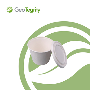 Vaso de Bagazo 100% Biodegradable de 16 oz, Recipiente para Sopa, Vaso de Papel Compostable - Product Image 3