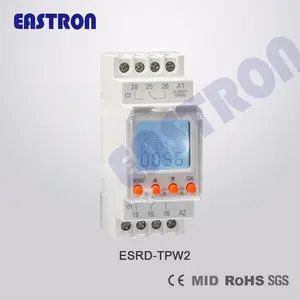 Double Channel Digital Time Switch, LCD Display, Backlit