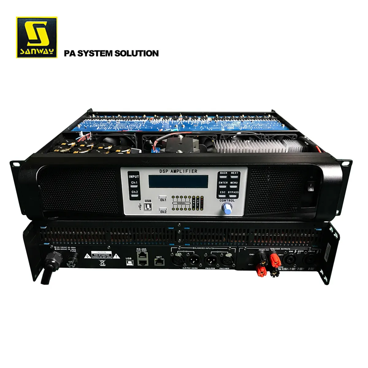 Sanway DSP-14K 2CH DSP kit Amplificador De Áudio Digital de Áudio Profissional