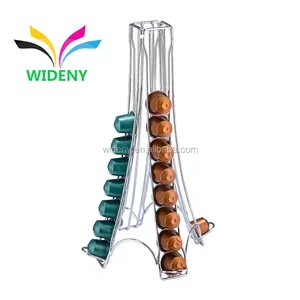 WIDENY Casa 100 fori in acciaio inox Baccelli Nespresso capsule supporto per pillole