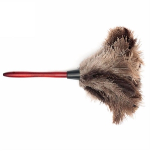 <span class=keywords><strong>Plumeau</strong></span> d'autruche avec manche en bois de haute qualité 38cm Vente en gros - Product Image 2