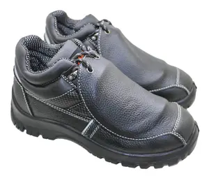 厂家厂家定制男士钢趾防摔防滑皮革防水防刺s3安全鞋