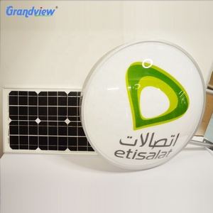 Nuovo solare ha condotto la luce di via scatola circolare bar illuminato segno - Product Image 4