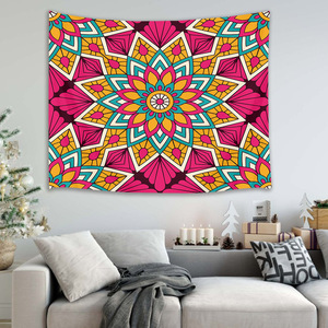 Tapiz psicodélico Hippie bohemio de Mandala, decoración de pared para dormitorio, tapiz colgante de pared, AUBUSSON impreso - Product Image 3