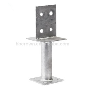 Custom Hot-dipped Galvanized U/L/T Type <strong>Fence</strong> <strong>Post</strong> Anchors For <strong>Wood</strong> Building Construction