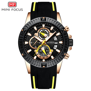 MINI FOCUS 0244G Nuovo Orologio da Uomo alla Moda con Design 3D, Multifunzione, Sportivo, Cinturino <span class=keywords><strong>in</strong></span> Gomma, Marca di Alta Gamma, Analogico al <span class=keywords><strong>Quarzo</strong></span> - Product Image 3