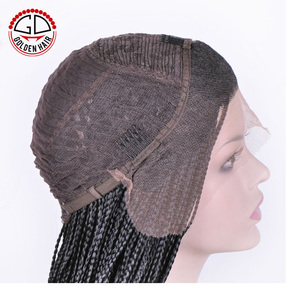 High Quality and Fashionable Synthetic Natural Hair Lace Front <strong>Braided</strong> <strong>Wigs</strong> for Black Women - Product Image 2