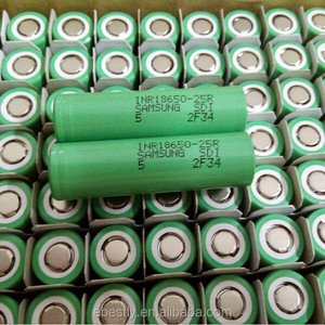 Original samsung INR 18650 25r hohem energieverbrauch flat-top-batterie 2500 mah 3.7v samsung 18650 25r - Product Image 1