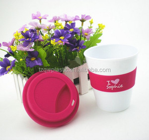 Tasse à café en plastique 350ml/12OZ, couvercle en Silicone, personnalisé, vente en gros, économique - Product Image 1
