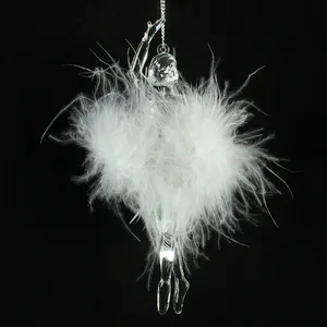 Bolas famosas, adorno de plumas de wuth para decoración de árbol de Navidad - Product Image 3