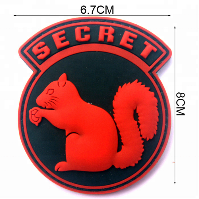 Squirrel Patch Keychain