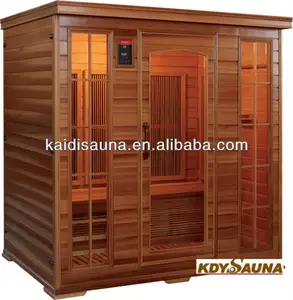 Pessoa 4 canadense cedro infrarot- sauna kabine com cfarbon aquecedor( kd- 5004ht)