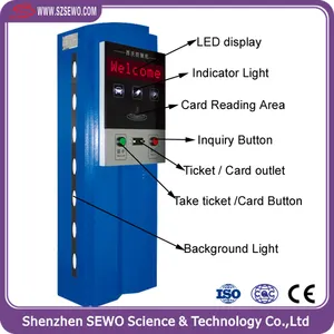 Car Parking Machine SEWO Barcode Ticket Dispenser Machine For Central Payment Smart Car Parking Management System