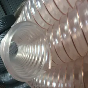 Tuyau en spirale Pu Transparent, Flexible et résistant à l'abrasion, de 2 couleurs